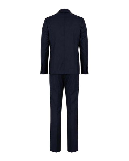 Paolo Tonali Blue Single-Breasted Suit for men