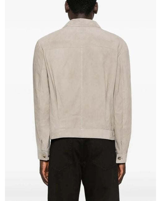 Brunello Cucinelli Natural Leather Jacket for men