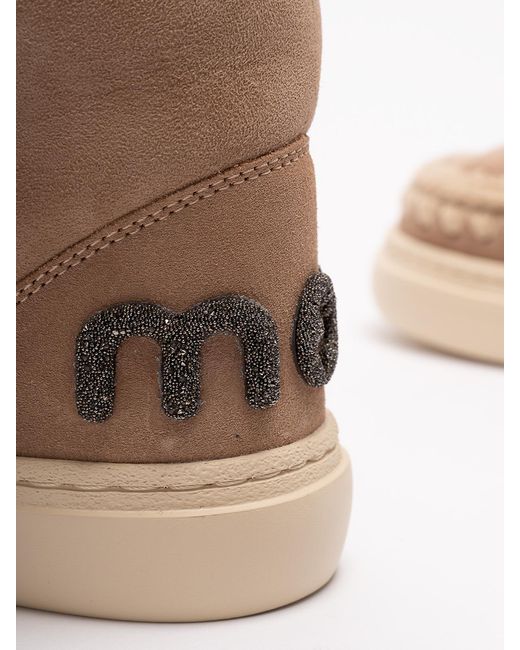 Mou Natural 'Eskimo Sneaker Bold Glit.Logo'