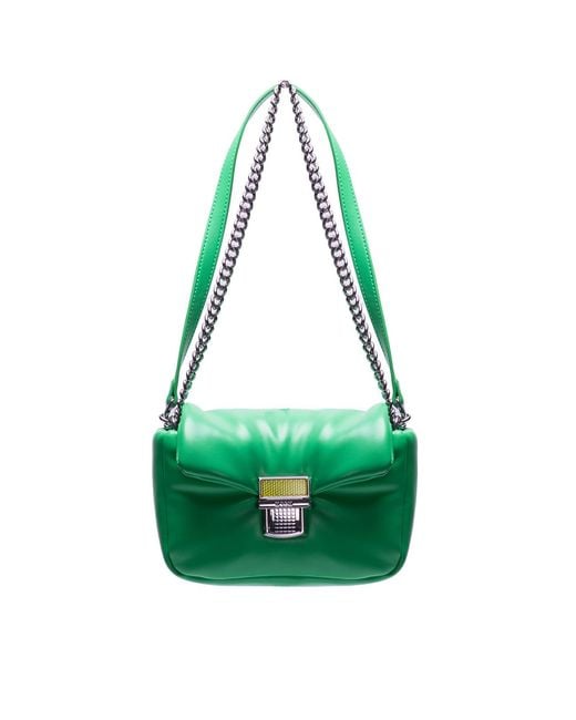 MSGM Green Click Bag Cross Body for men