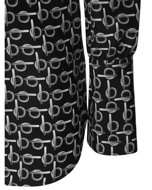 Burberry Black And Silk Shirt