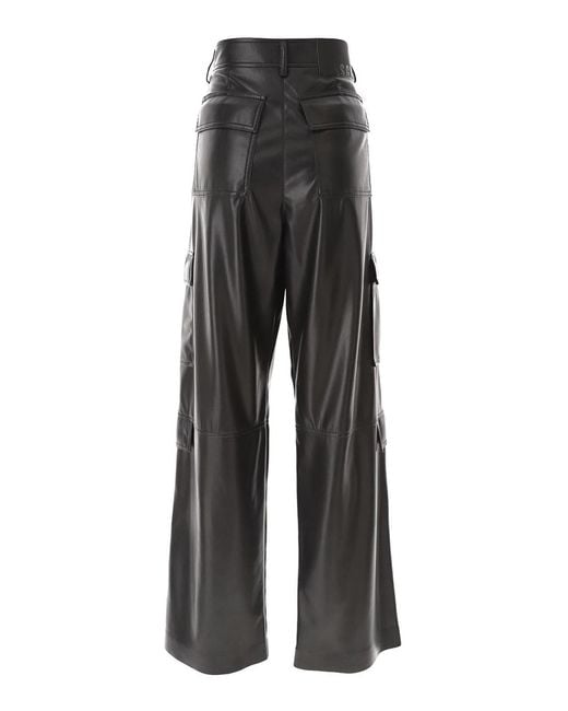 MSGM Gray Cargo Trousers