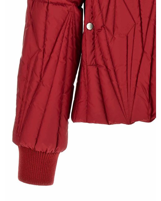 Rick Owens Red Moncler + 'Geocamo Flight' Down Jacket