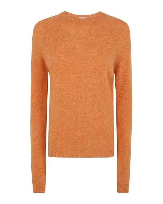 Base London Orange Round Neck Sweater