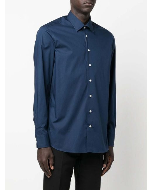 Etro Blue Buttoned Shirt for men