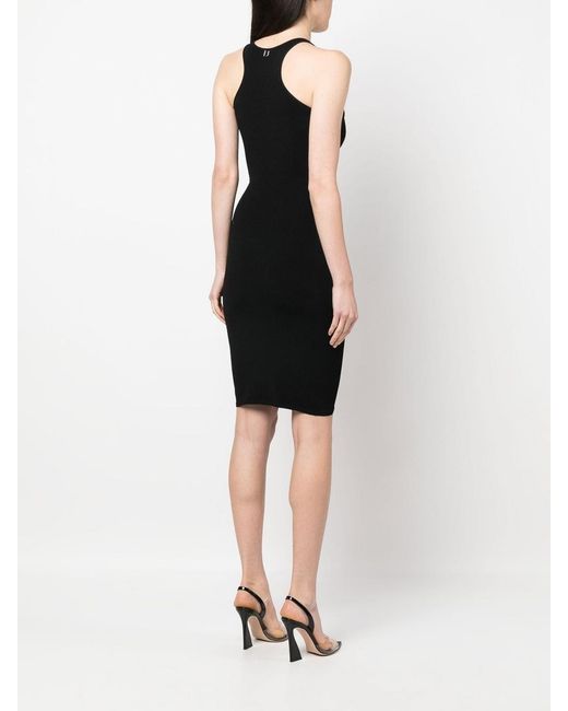DSquared² Black Cut-Out Knitted Dress
