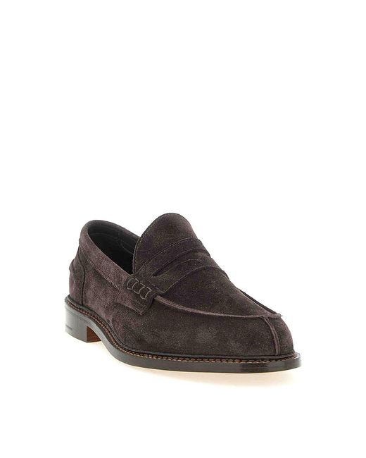 Tricker's Gray Adam Loafers for men
