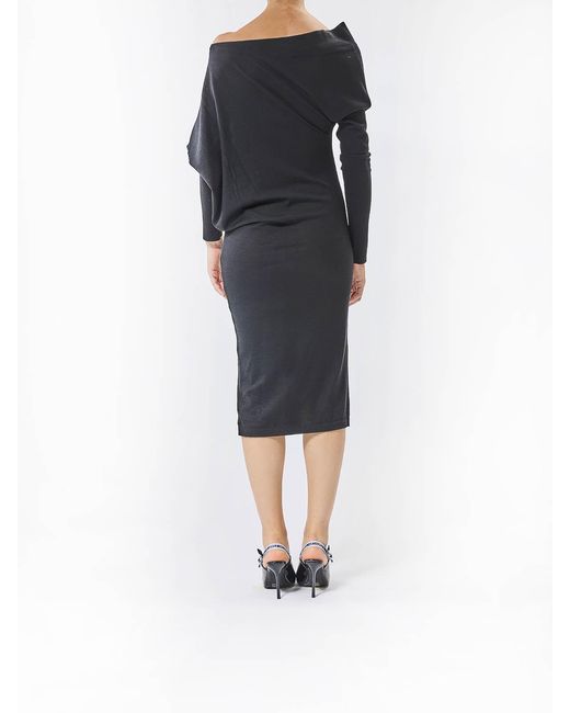 Moschino Black Asymmetric Dress