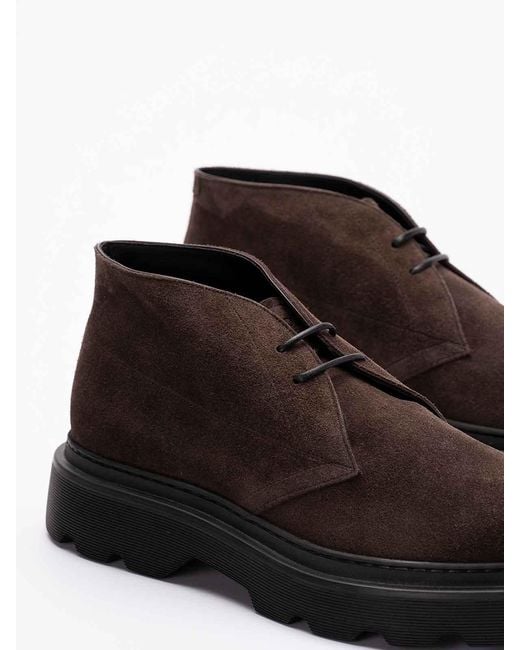 Tod's Brown Carrarmato Lace-Up Shoes for men