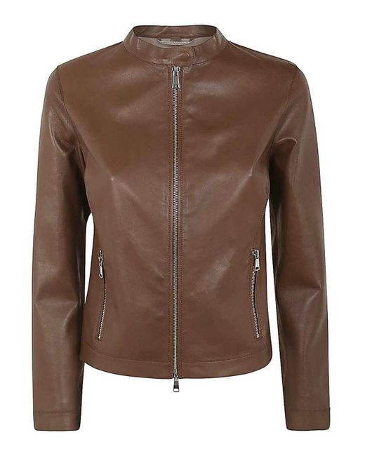 The Jackie Leathers Brown Tarifa Leather Jacket