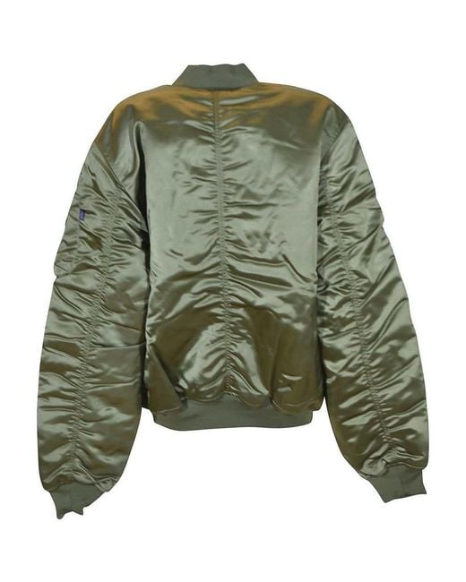 Alpha Industries Green Padded Bomber for men