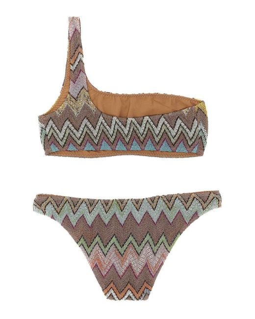 Missoni Brown Lam Viscose Bikini