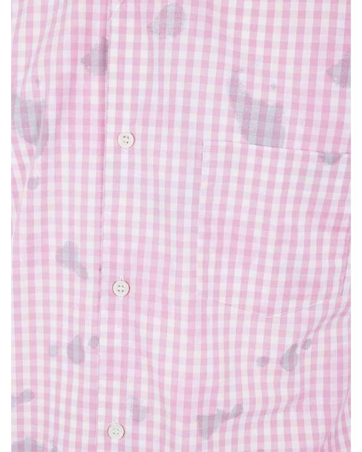 Comme des Garçons Pink Cotton Shirt for men