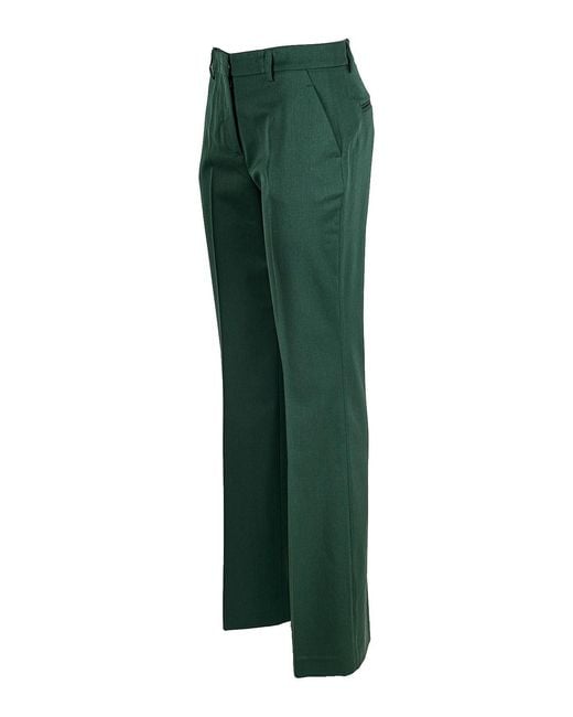 Vivetta Green Wool Blend Trousers