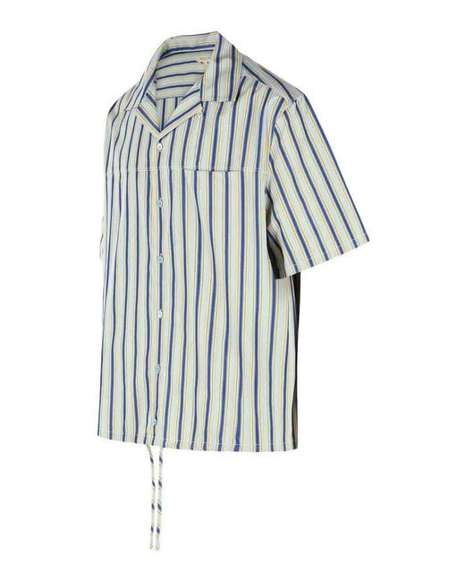 Marni Blue Cotton Shirt for men