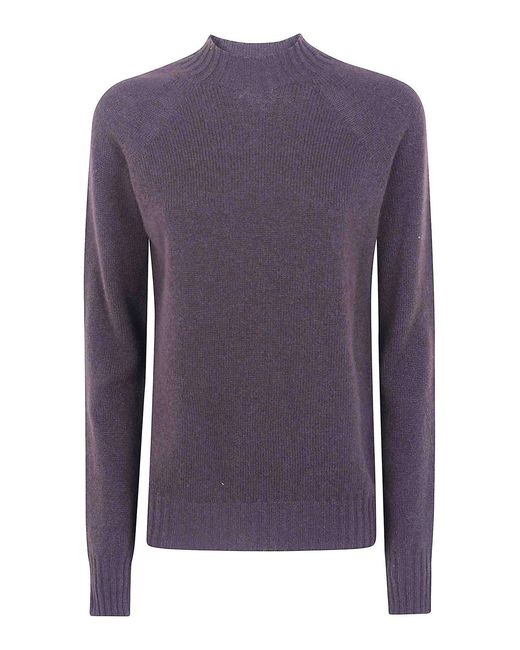 Drumohr Purple Round Neck Sweater