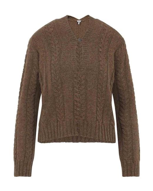Loewe Brown Wool Sweater