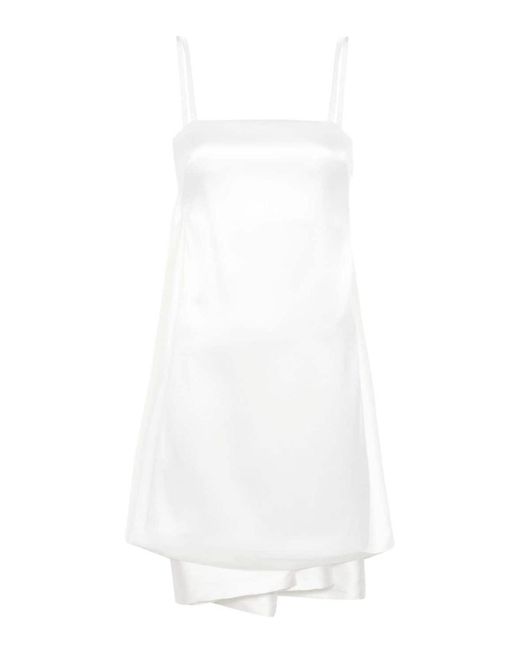 P.A.R.O.S.H. White Papavero Mini Dress