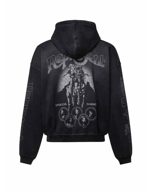 Represent Black Beach Boys Endless Summer Cotton Hoodie for men