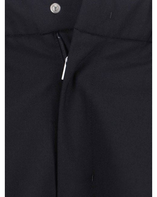 Laminar Black Wool Blend Shorts for men