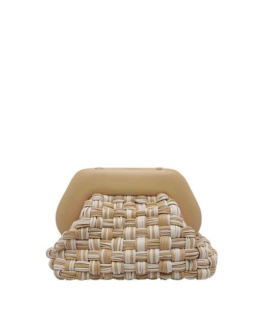 THEMOIRÈ Natural Tia Microweaved Handbag