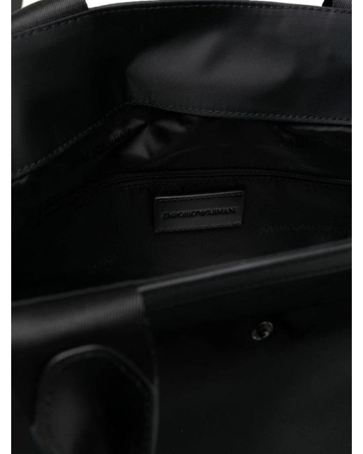 Emporio Armani Black Tote Bag for men