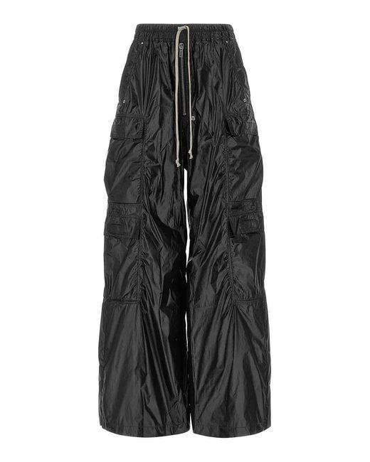 Rick Owens Black 'Double Cargo Jumbo Belas' Pants