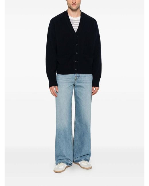 Extreme Cashmere Blue Cashmere Cardigan