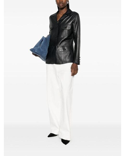 P.A.R.O.S.H. Black Leather Jacket