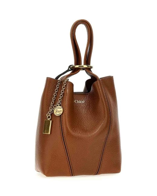 Chloé Brown Spin Handbag