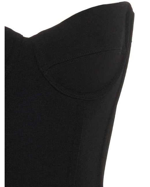 Balenciaga Black Bustier Top