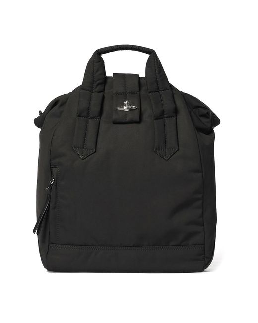 Vivienne Westwood Black Steven Backpack for men