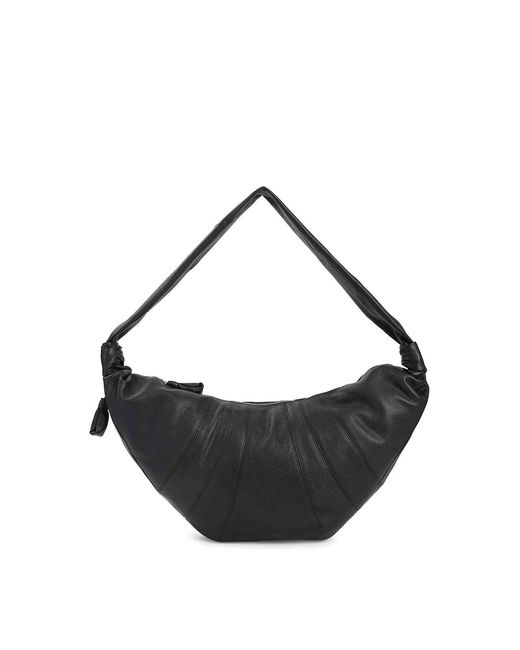 Lemaire Black Croissant Large Handbag for men