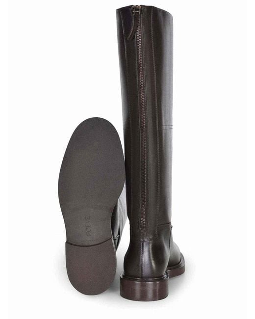 Poeve Brown Boots Made Of Calf Leather