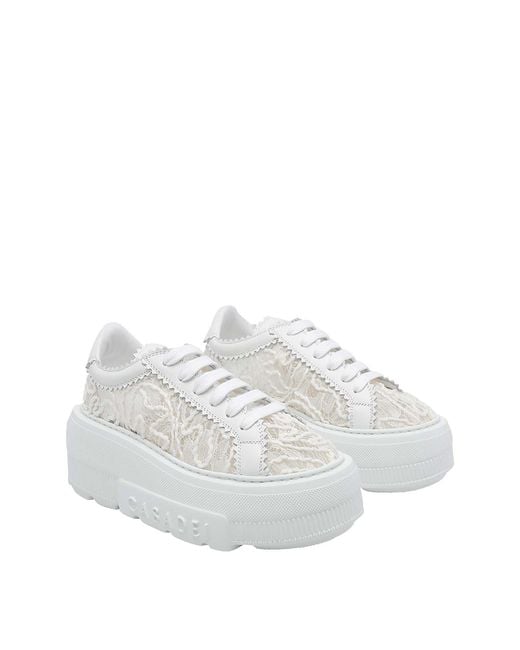Casadei White Liberty Nexus Sneakers