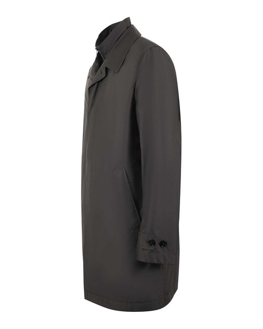 Fay Black Double Front Nylon Jacket for men