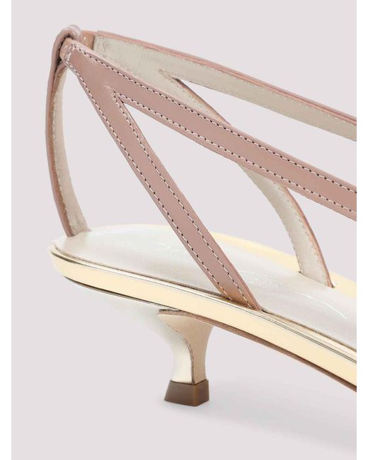 Giorgio Armani Natural Calf Leather Pumps