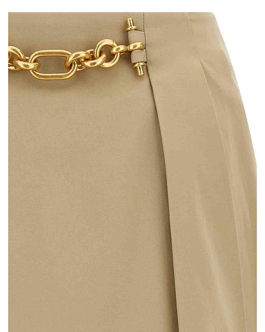 Balmain Natural Chain Skirt