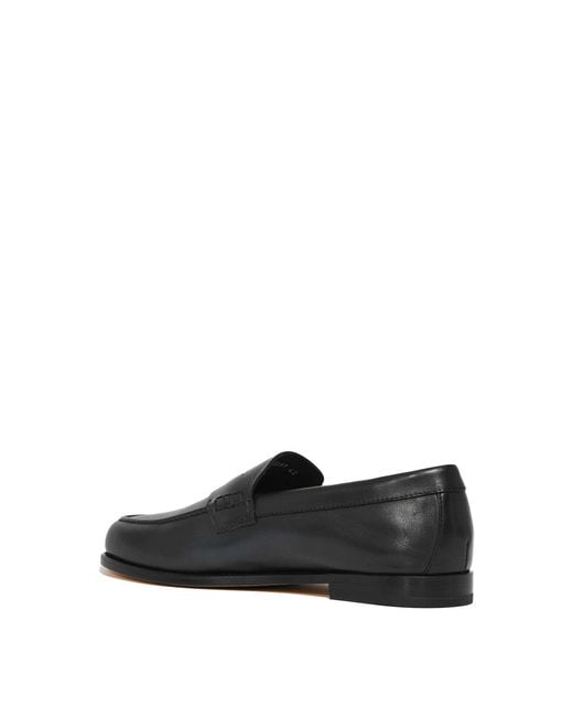 Doucal's Black Penny Loafer for men