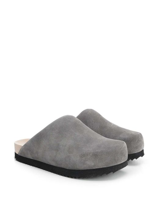 WUD Gray Suede Clogs for men