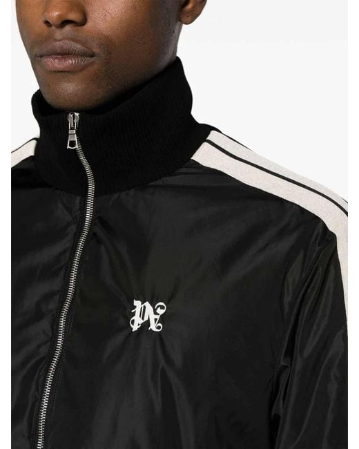 Palm Angels Black Down Jackets for men
