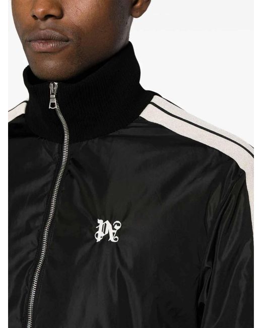 Palm Angels Black Down Jackets for men