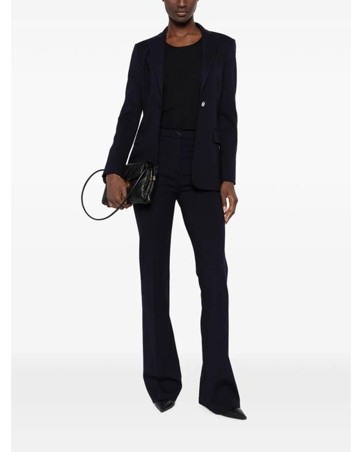 Pinko Blue New Signum Dark Fabric Stitch Jacket