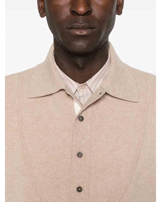 Jacquemus Natural Merino Wool And Cashmere Sweater for men