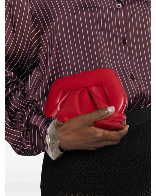THEMOIRÈ Red Bios Small Vegan Leather Clutch