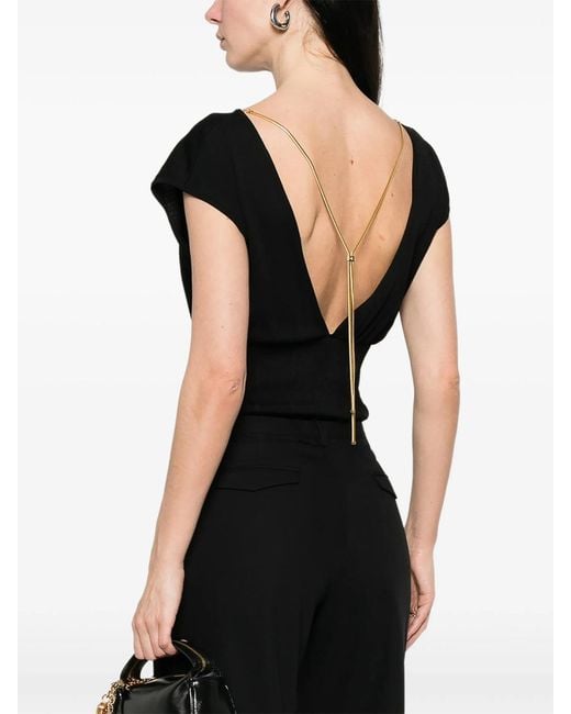 Elisabetta Franchi Black Bodysuit