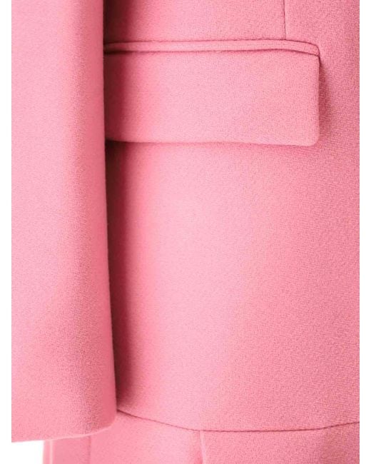 Vivetta Pink Wool Cloth Coat