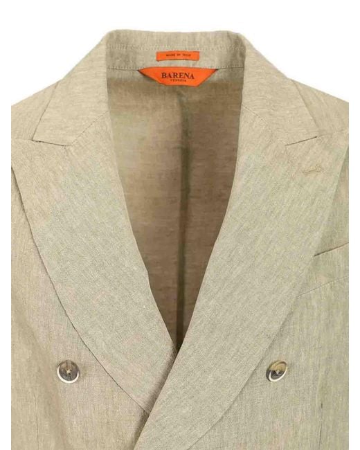 Barena Natural Double-Breasted Jacket for men