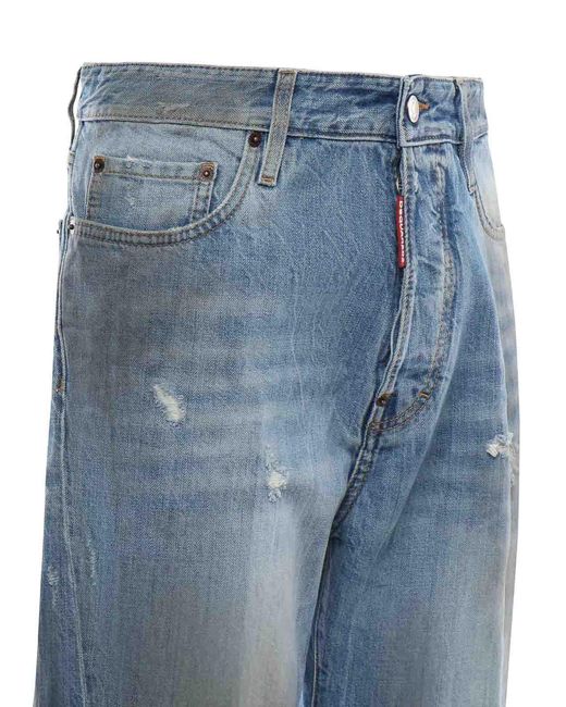 DSquared² Blue Cotton Denim Jeans for men
