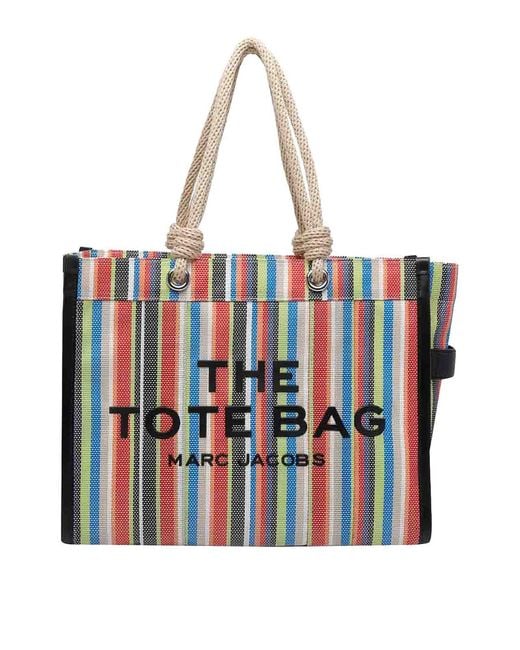 Marc Jacobs Multicolor The Stripe Mesh Large Tote Bag